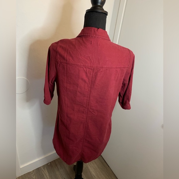 Rustic red Hollister cardigan style button up - Picture 6 of 8
